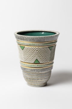 Vase en céramique de Lucien Brisdoux, vers 1960-1970