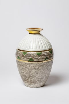 Keramikvase von Lucien Brisdoux, ca. 1960-1970