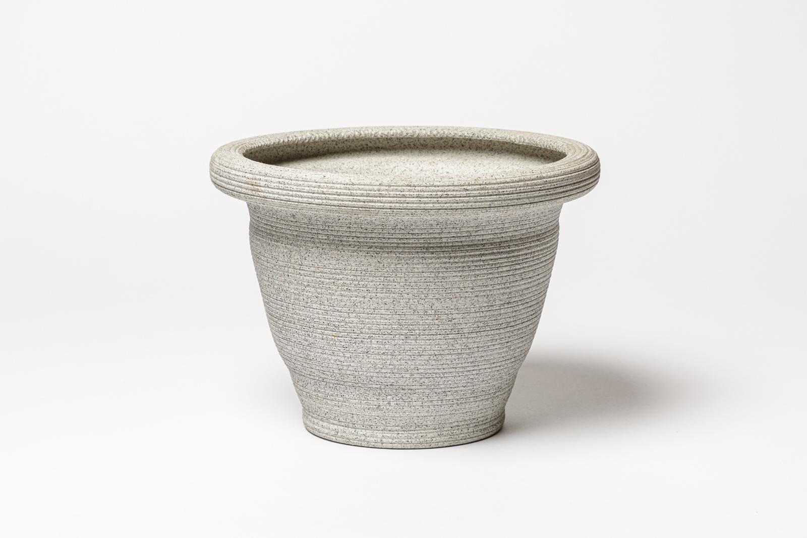 Art Déco Vaso in ceramica di Lucien Brisdoux, circa 1960-1970 in vendita