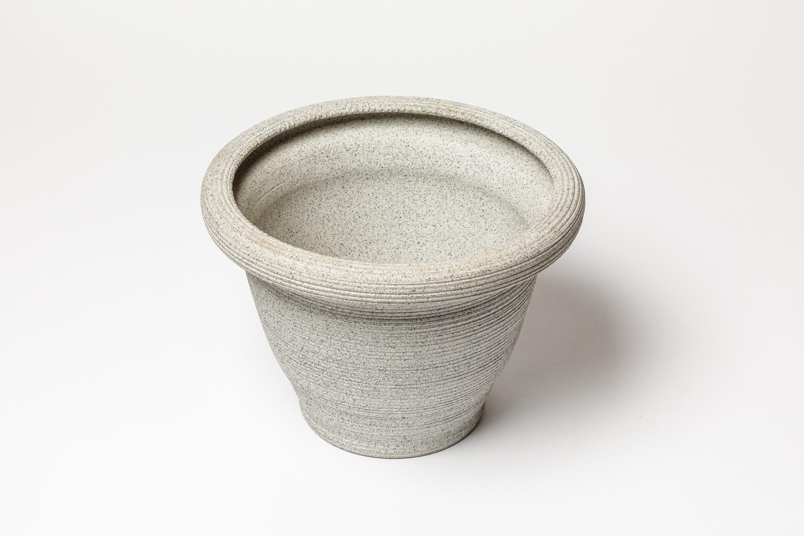 Vaso in ceramica di Lucien Brisdoux, circa 1960-1970 In condizioni ottime in vendita a Saint-Ouen, FR
