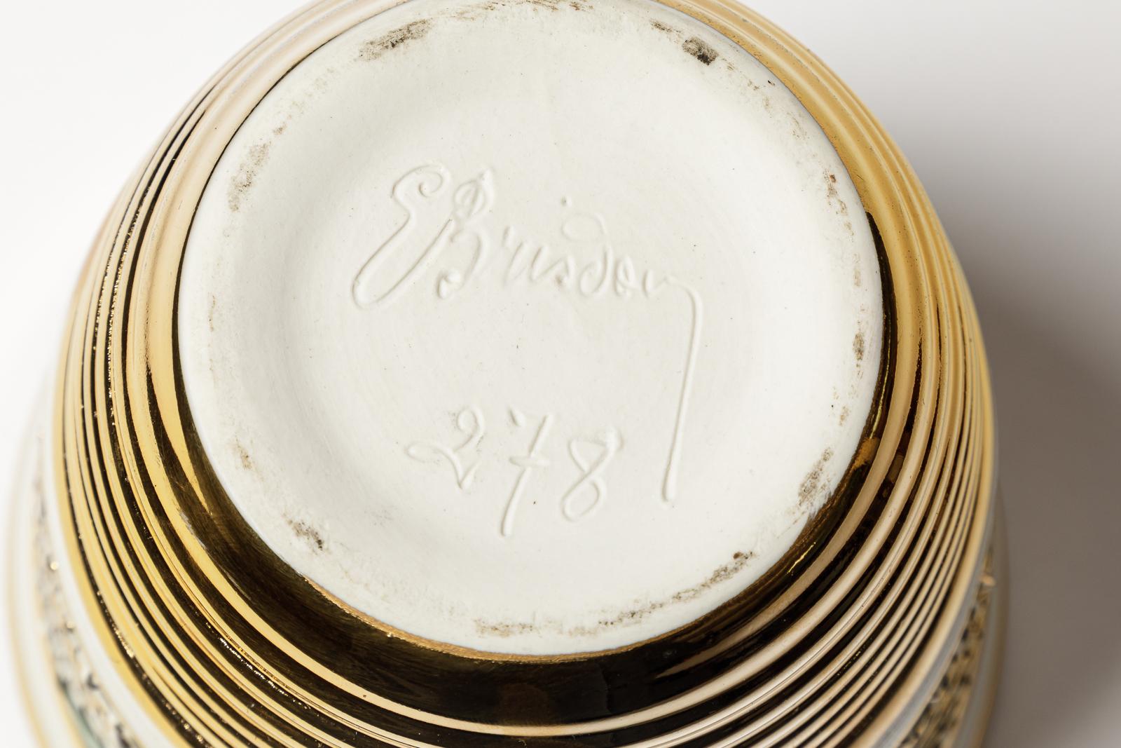 XX secolo Vaso in ceramica di Lucien Brisdoux, circa 1960-1970 in vendita