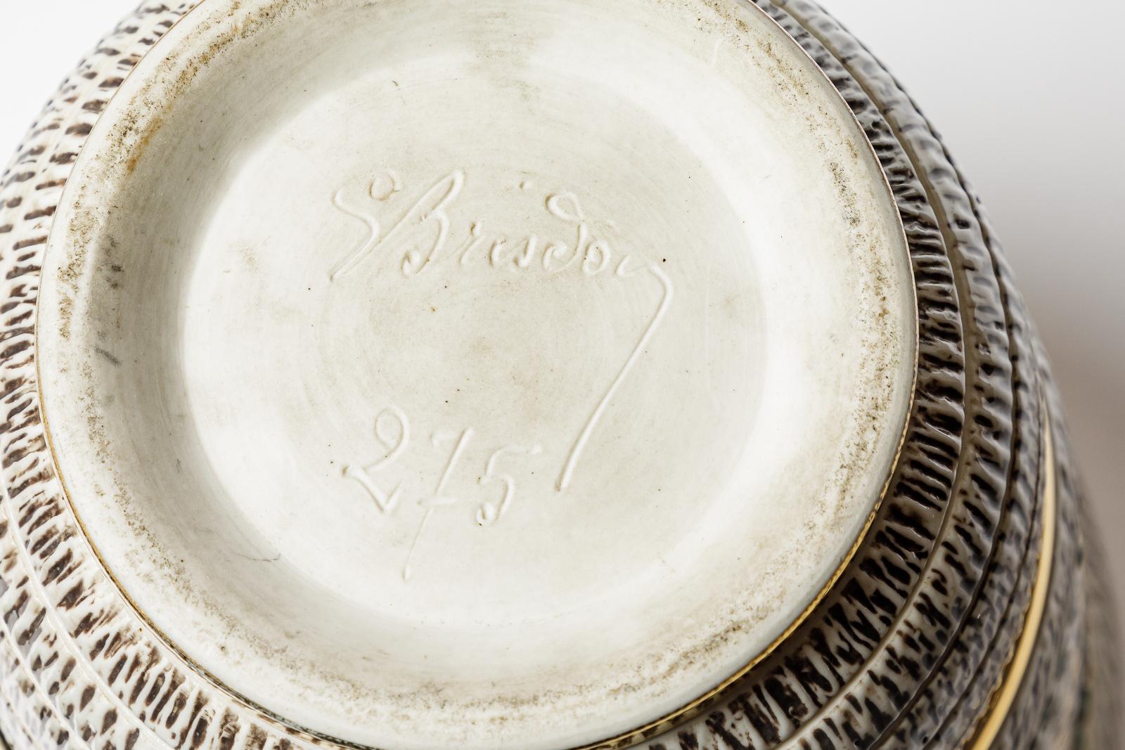 XX secolo Vaso in ceramica di Lucien Brisdoux, circa 1960-1970 in vendita