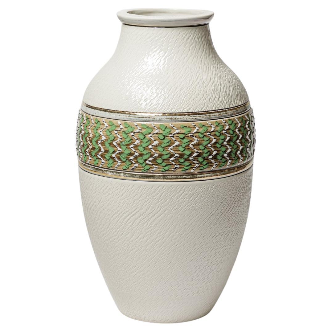 A ceramic vase by Lucien Brisdoux, circa 1960-1970