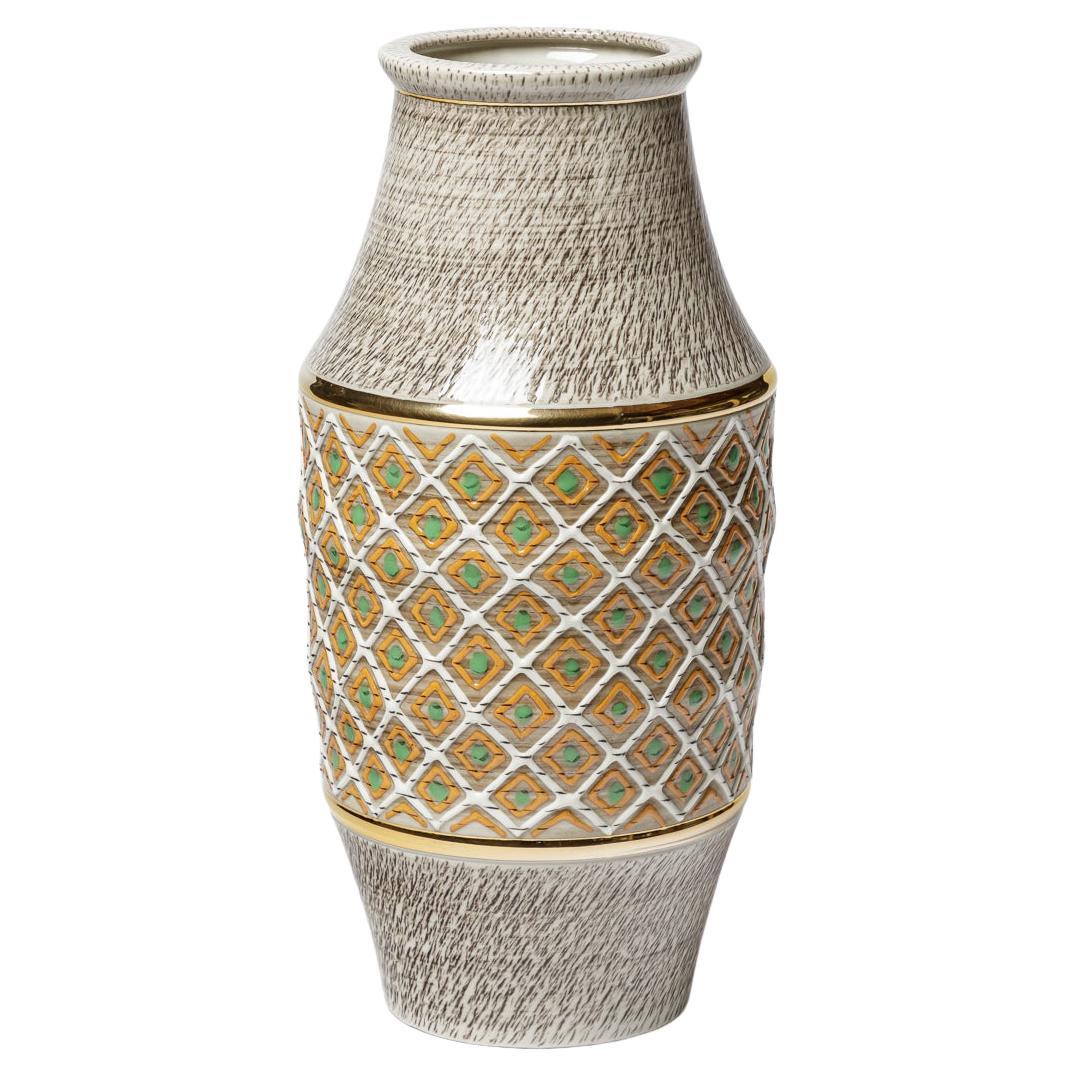 A ceramic vase by Lucien Brisdoux, circa 1960-1970