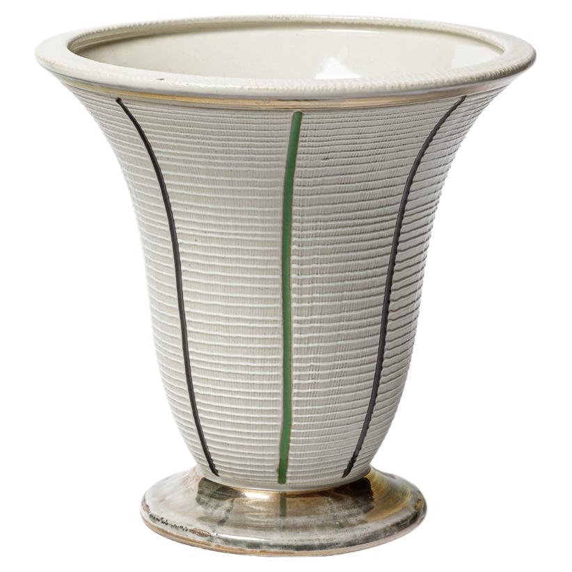 A ceramic vase by Lucien Brisdoux, circa 1960-1970