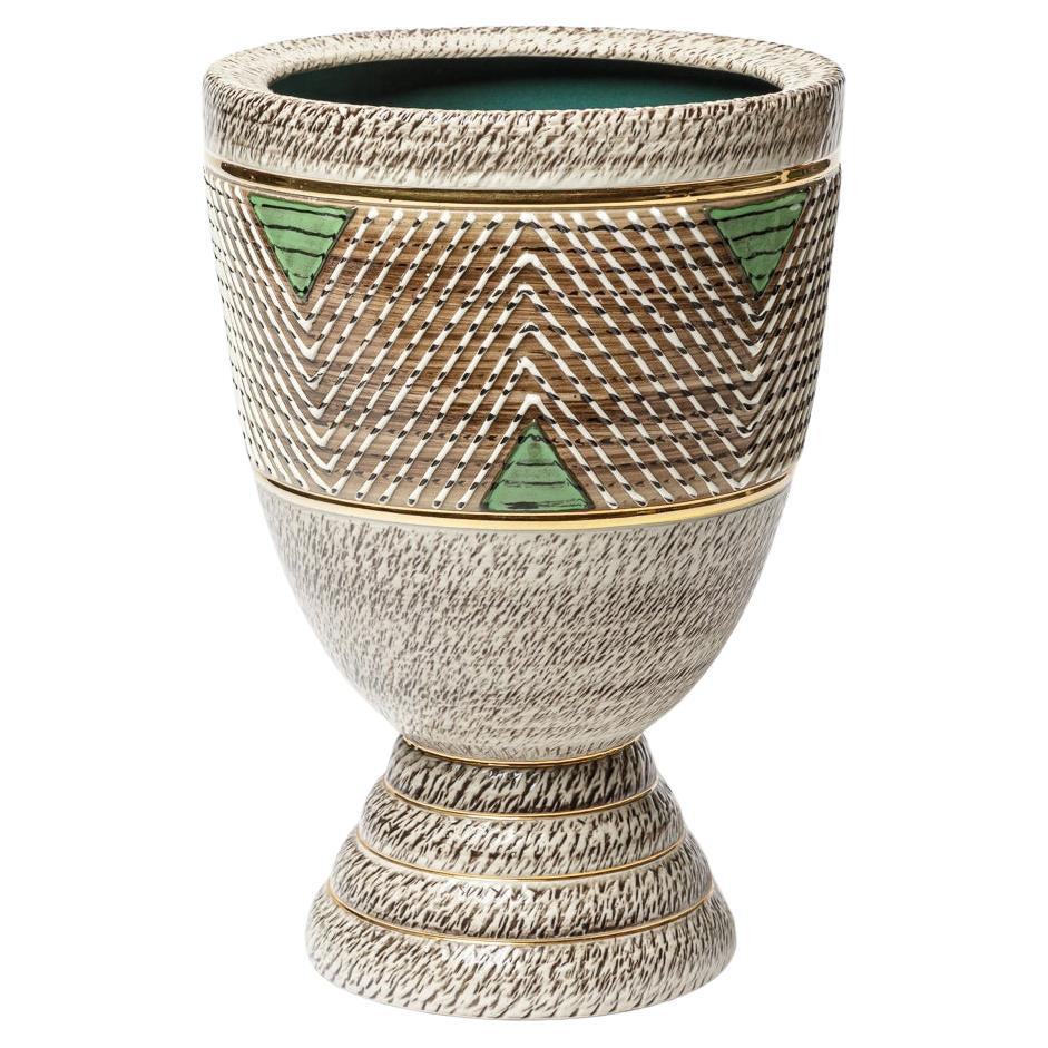 A ceramic vase by Lucien Brisdoux, circa 1960-1970