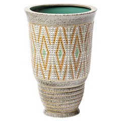 A ceramic vase by Lucien Brisdoux, circa 1960-1970