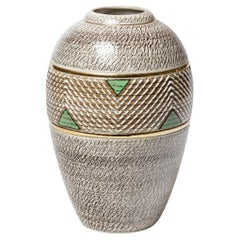 A ceramic vase by Lucien Brisdoux, circa 1960-1970