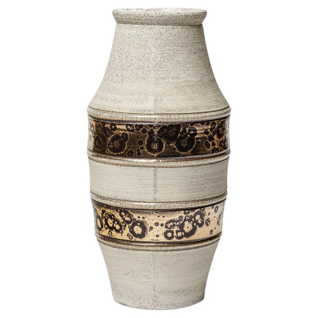 A ceramic vase by Lucien Brisdoux, circa 1960-1970