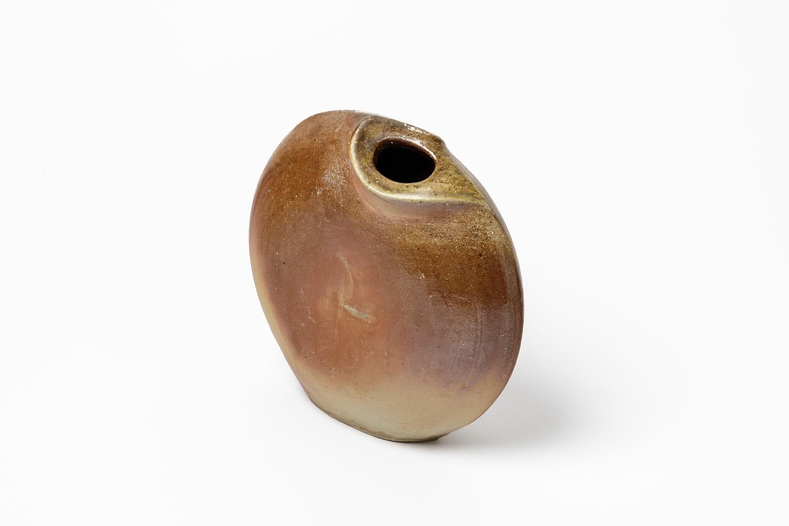 Beaux Arts Ceramic Vase by Robert Heraud, circa 1970-1980 For Sale