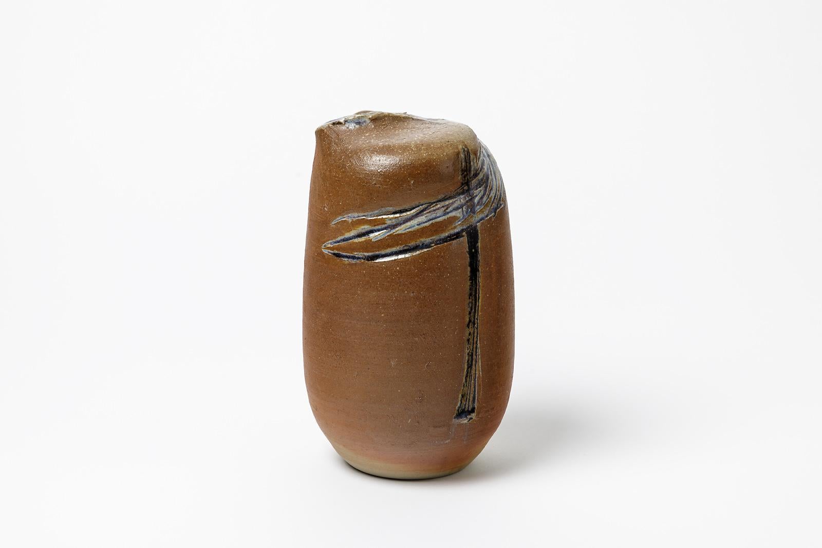 Français Vase en céramique de Robert Heraud, datant d'environ 1970-1980 en vente