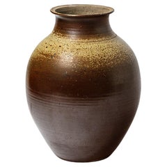 Vase en céramique dans le style de Robert Deblander, vers 1980