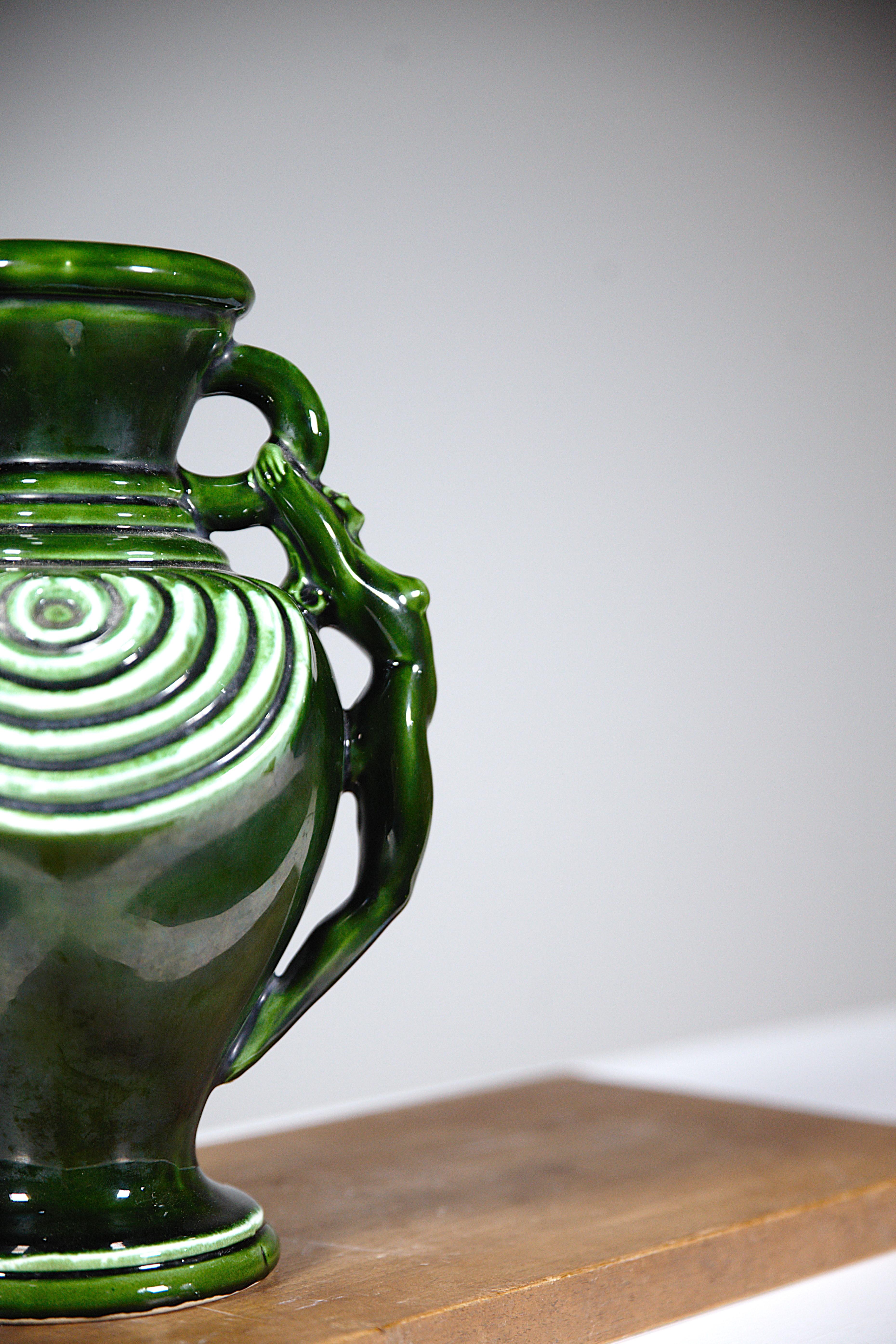 Vaso in ceramica Vallauris Francia anni '70 In condizioni buone in vendita a HYÈRES, FR