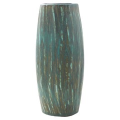 A Ceramic Vase with a mottled glaze by Gunnar Nylund