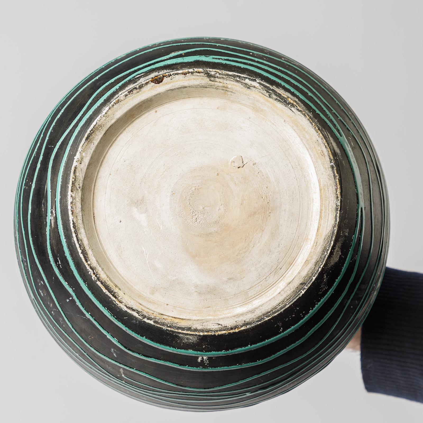 Ceramic Vase with Glaze Decoration Attributed to Sainte, Radegonde, circa 1960 For Sale 1