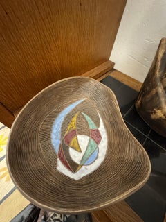 A ceramic Vide Poche circa 1950