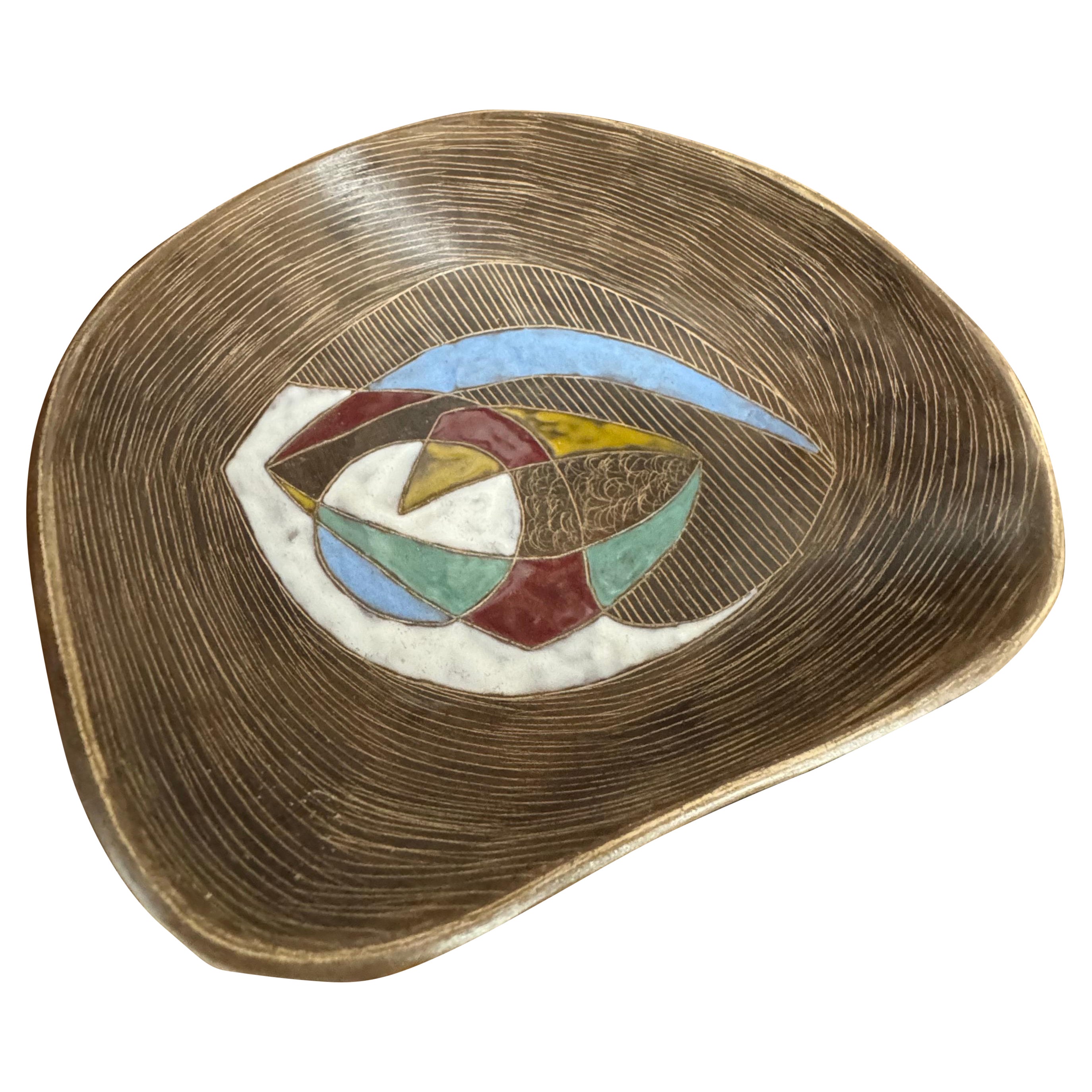 A ceramic Vide Poche circa 1950