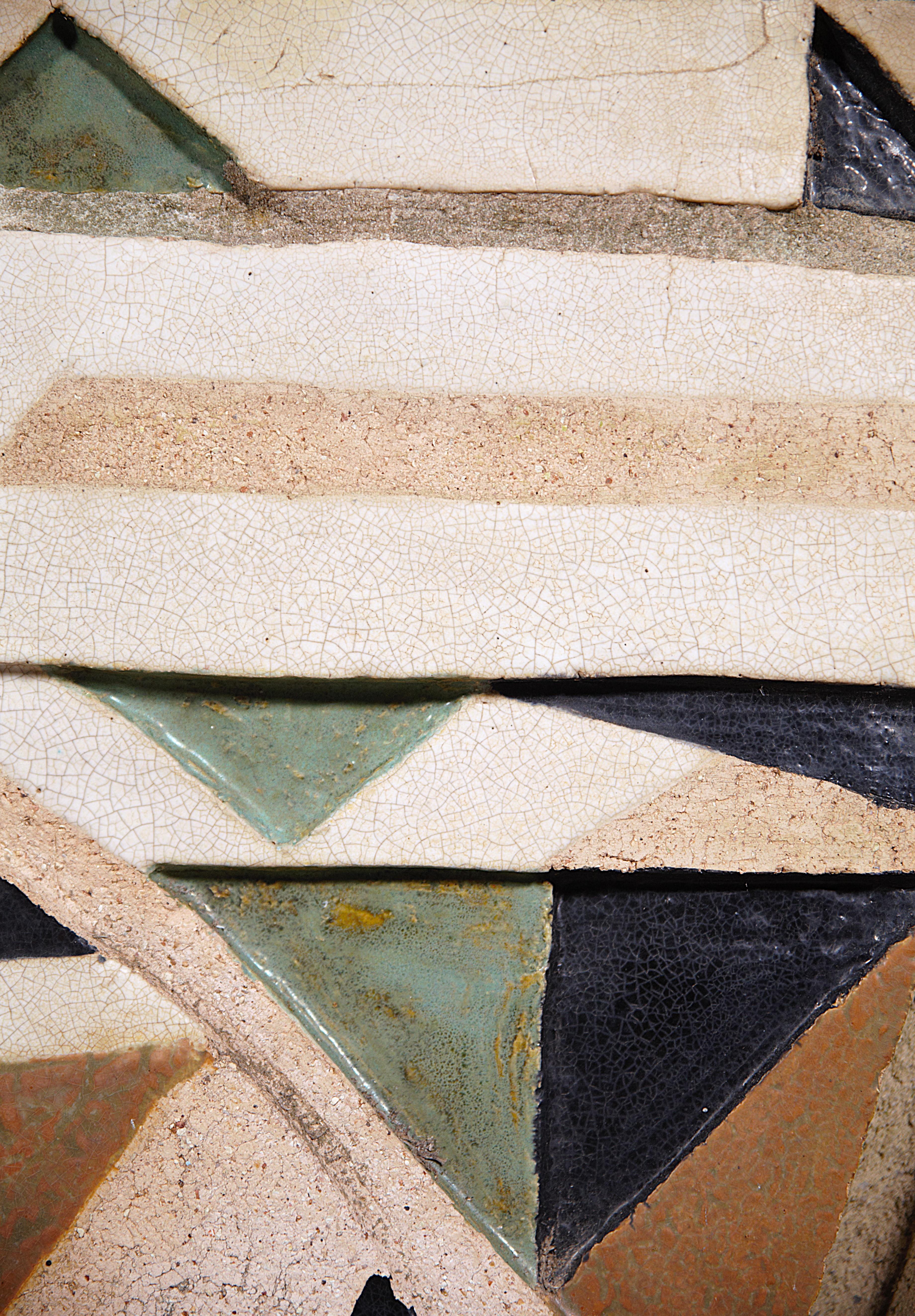 A Ceramic Wall Panel by A French Student for a Study Project Toulon France 1970s For Sale 5