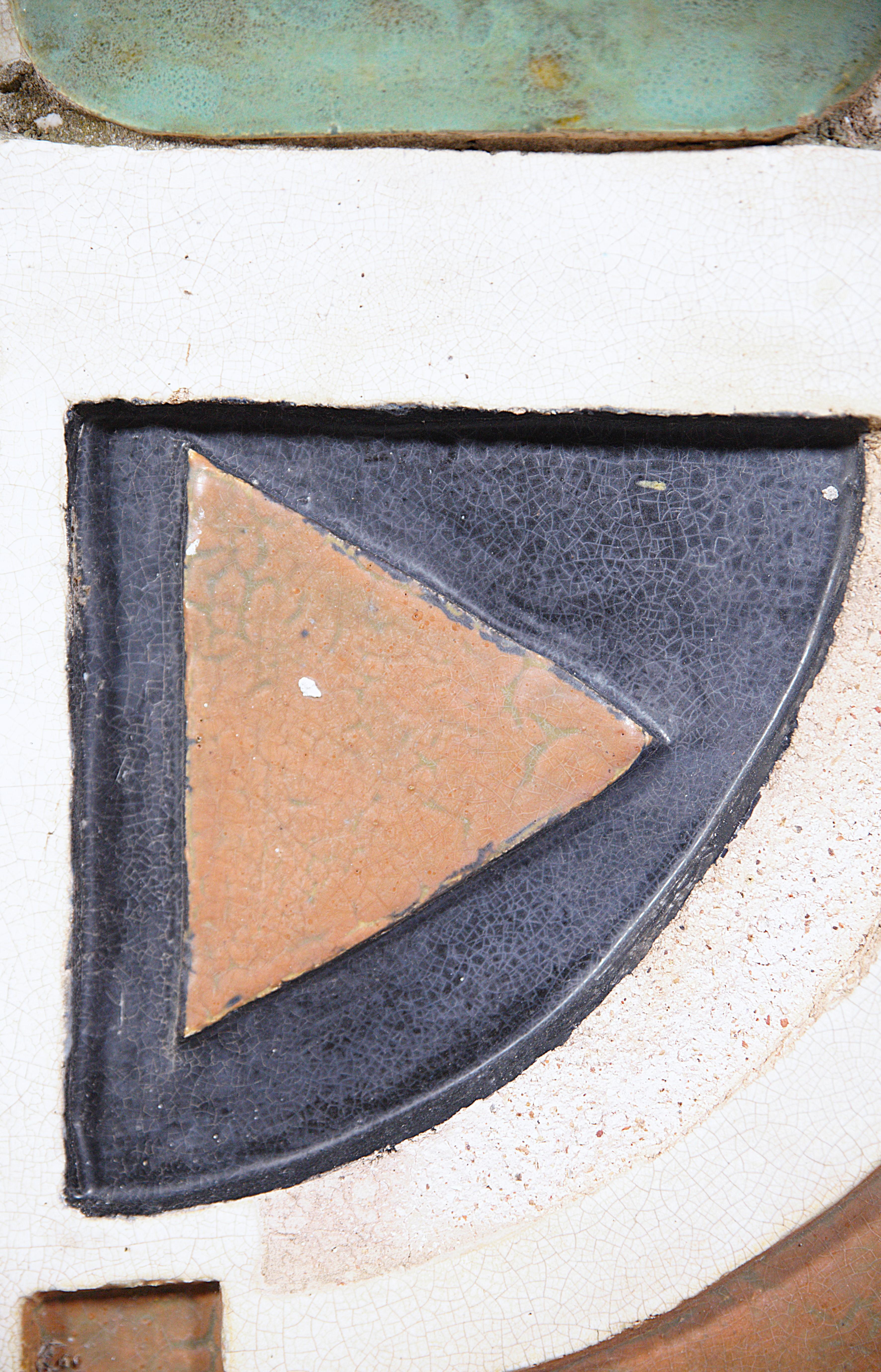 A Ceramic Wall Panel by A French Student for a Study Project Toulon France 1970s For Sale 6