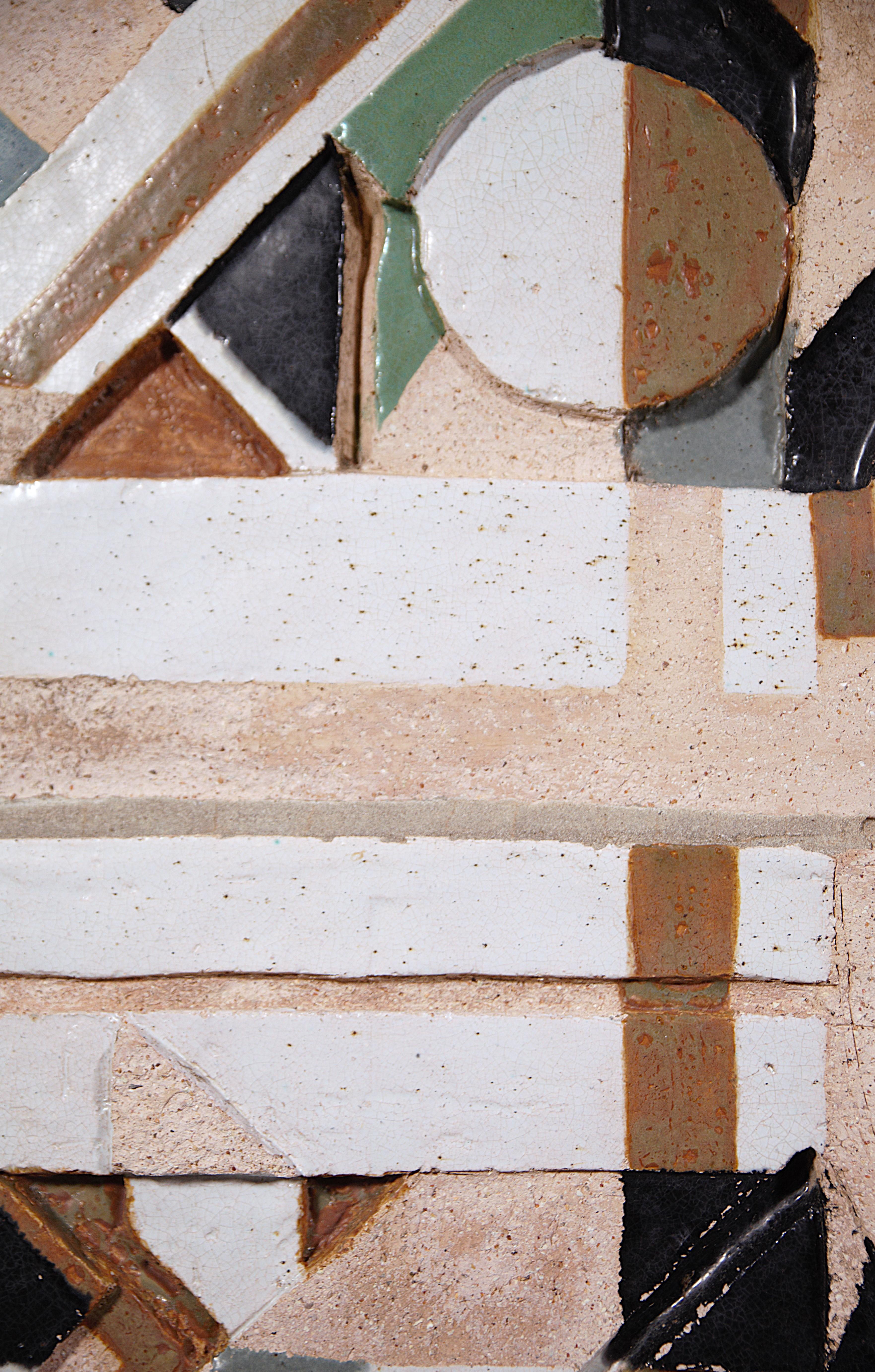 A Ceramic Wall Panel by A French Student for a Study Project Toulon France 1970s For Sale 8