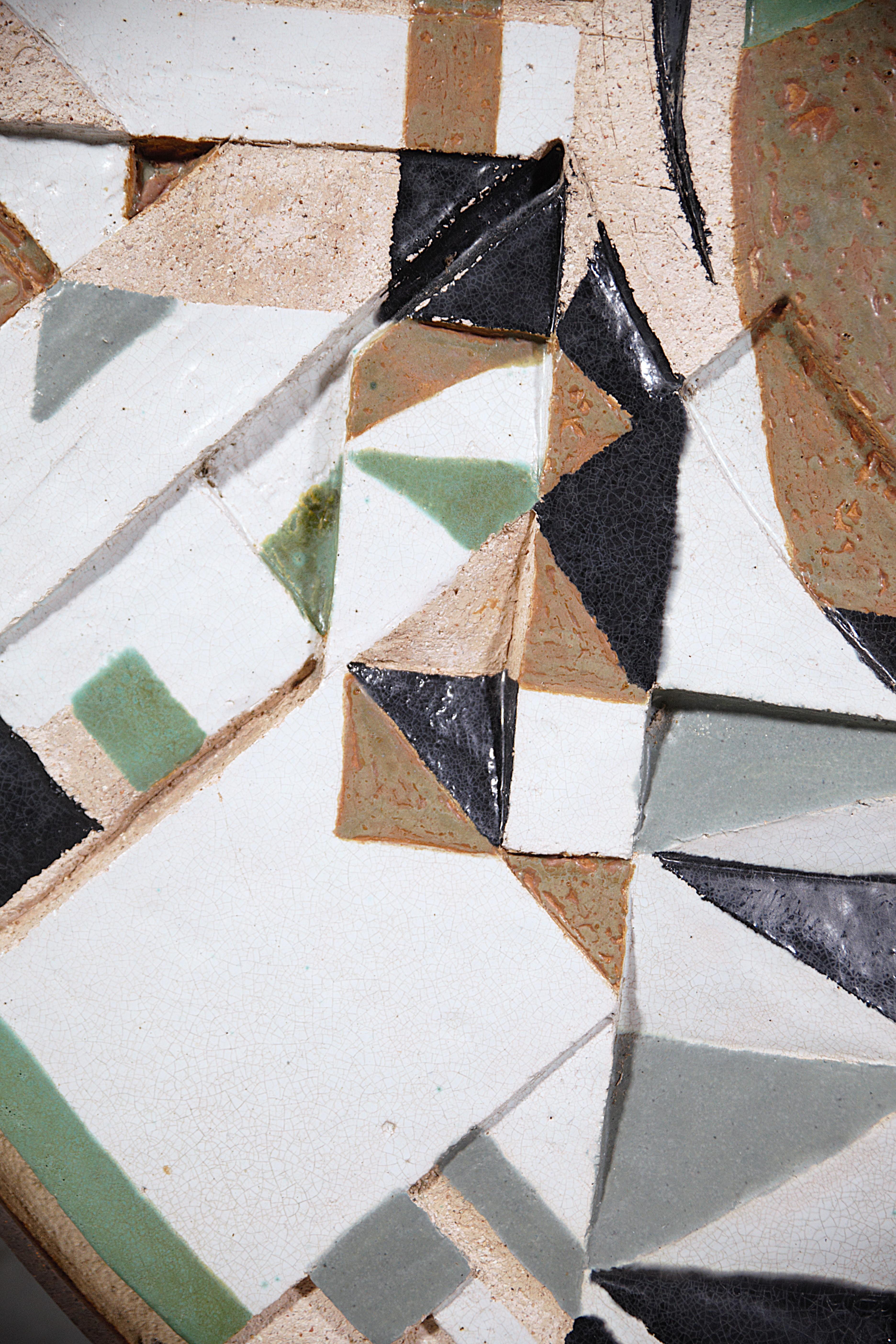 A Ceramic Wall Panel by A French Student for a Study Project Toulon France 1970s For Sale 10