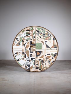 A Ceramic Wall Panel by A French Student for a Study Project Toulon France 1970s