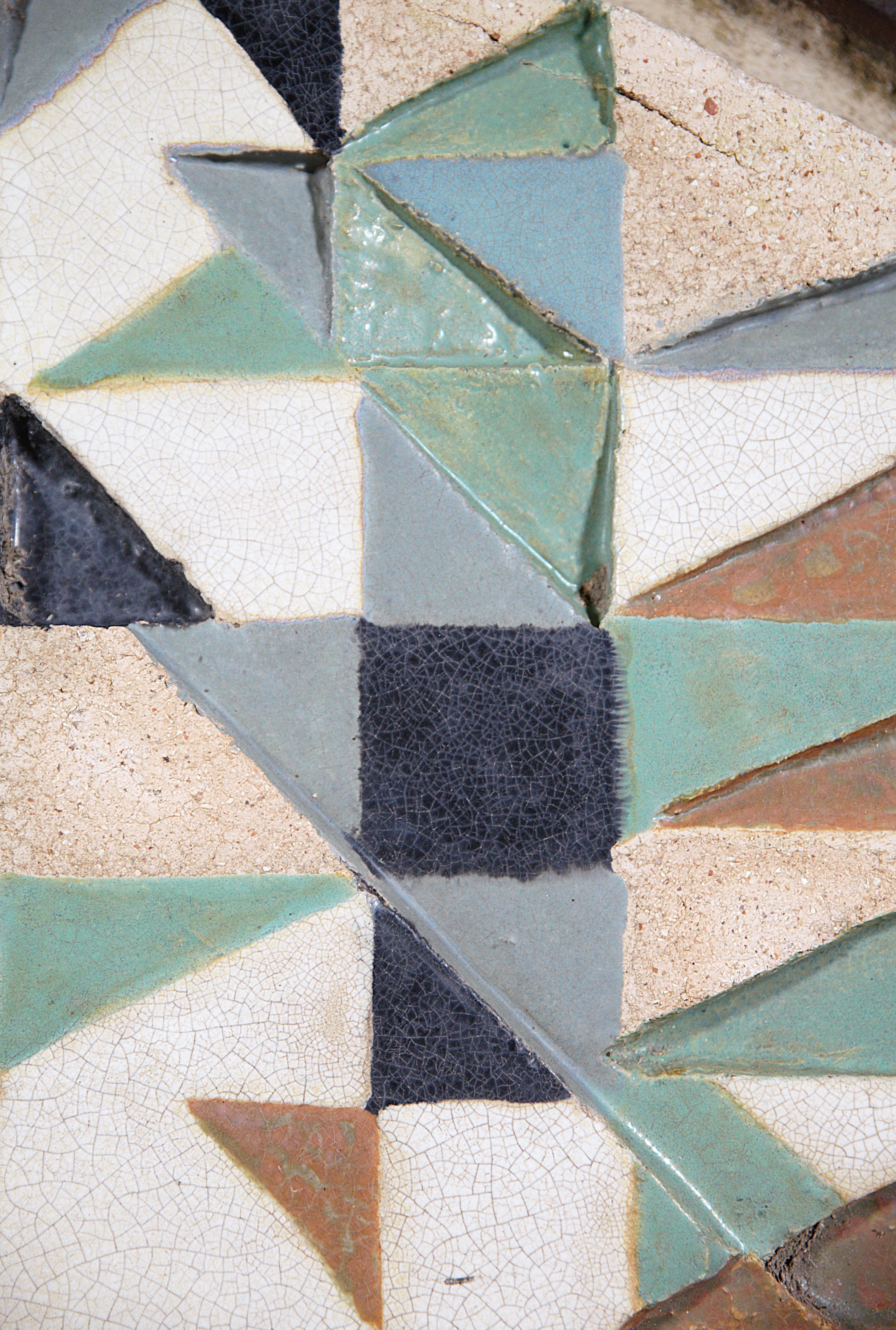 A Ceramic Wall Panel by A French Student for a Study Project Toulon France 1970s For Sale 4