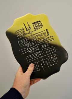 A ceramic wall plaque Helene Ugo - Michel Barbier Vallauris France 1950s