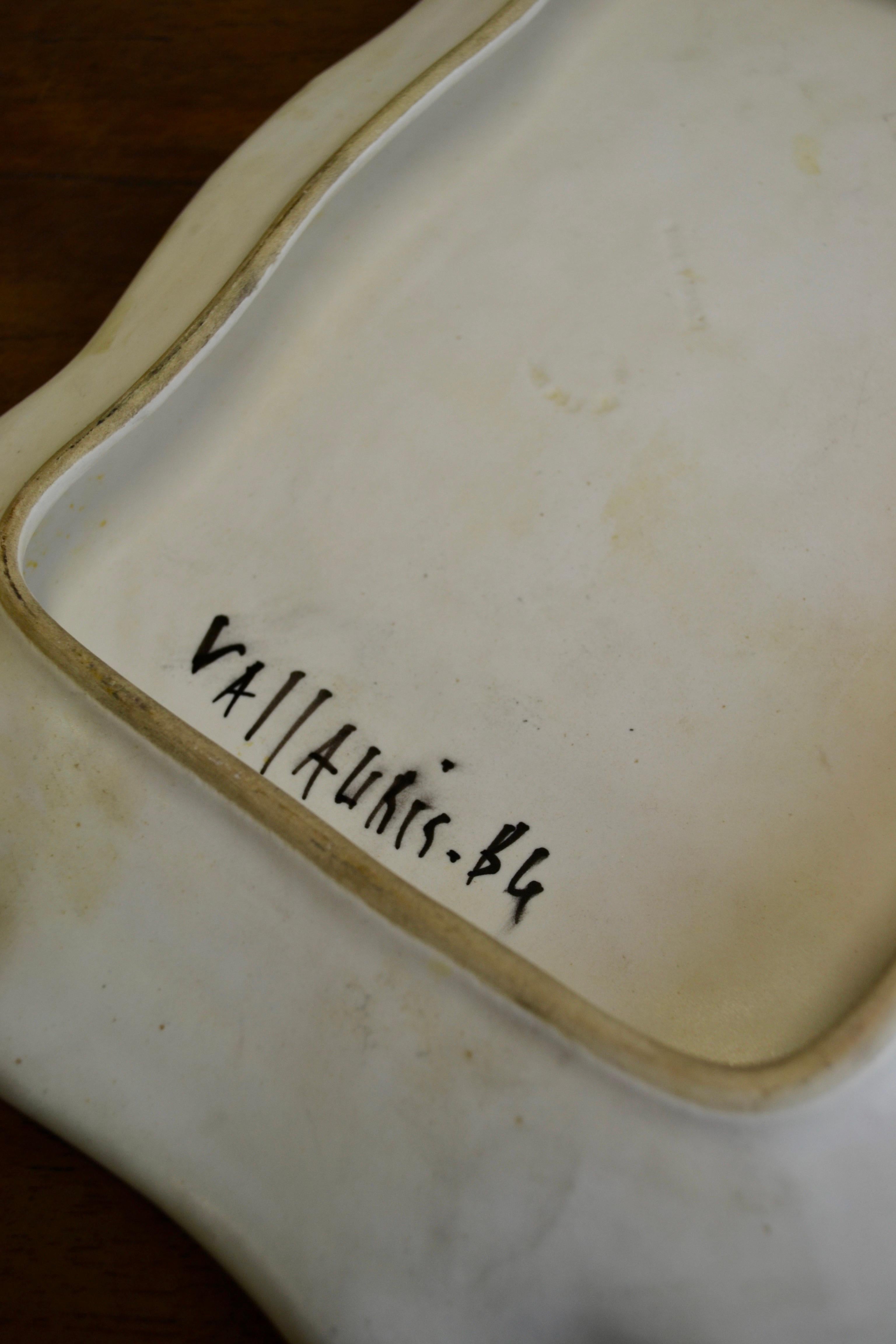 Eine Keramik-Wandtafel Helene Ugo – Michel Barbier Vallauris, Frankreich 1950er Jahre im Zustand „Gut“ im Angebot in SOTTEVILLE-LÈS-ROUEN, FR