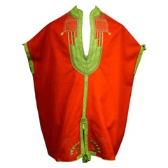 Tunique de cérémonie Jebba en feutre brodé de soie - Tunisie Circa 1920/1940