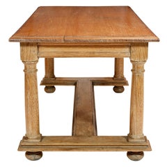 Cerused Oak Coffee Table Attributed to Jean Charles Moreau