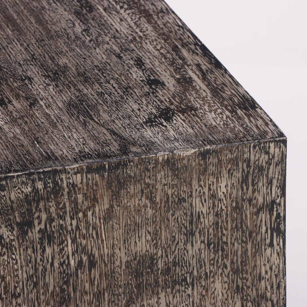 Consola de roble cerúleo a la manera de Jean-Michel Frank. Minimalista en venta