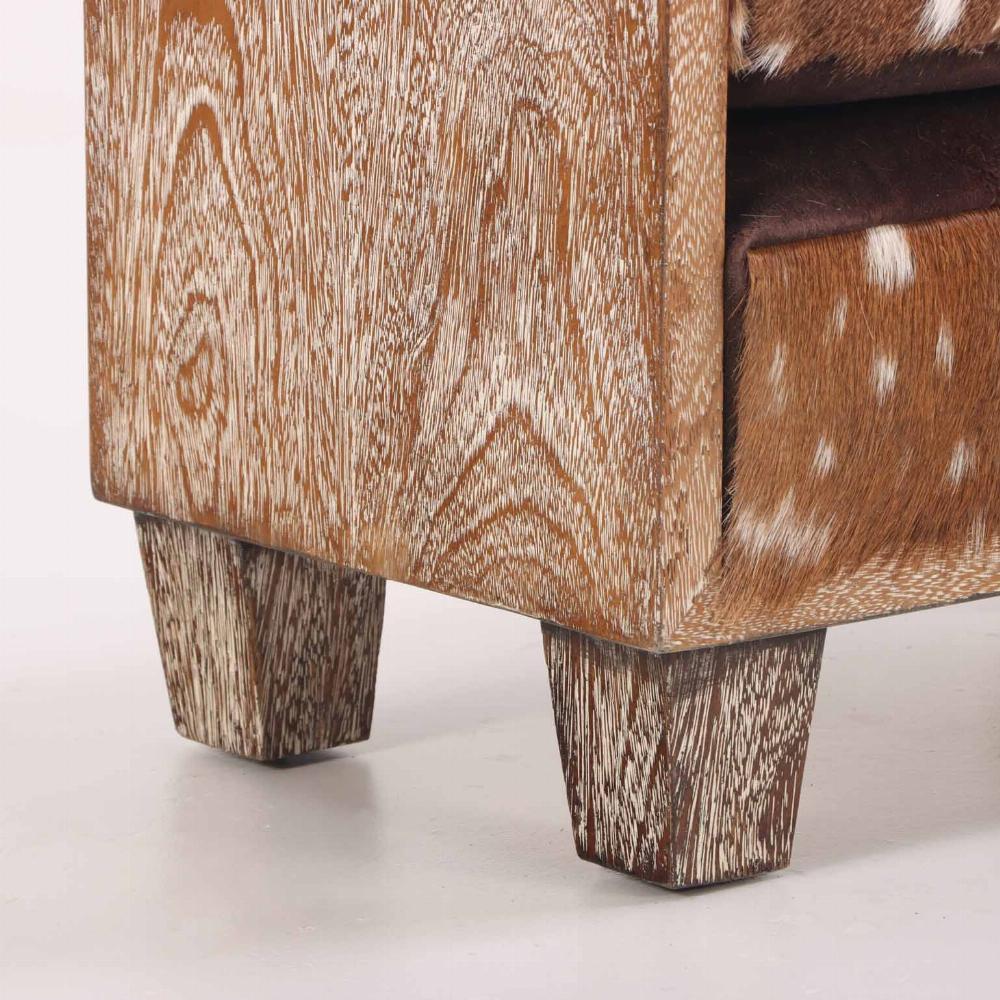 Un banc cubique en chêne cérusé, à la manière de Jean-Michel Frank. Bon état - En vente à Philadelphia, PA