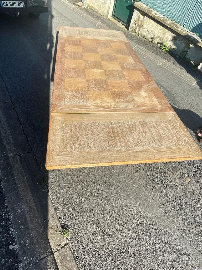 cerused oak table