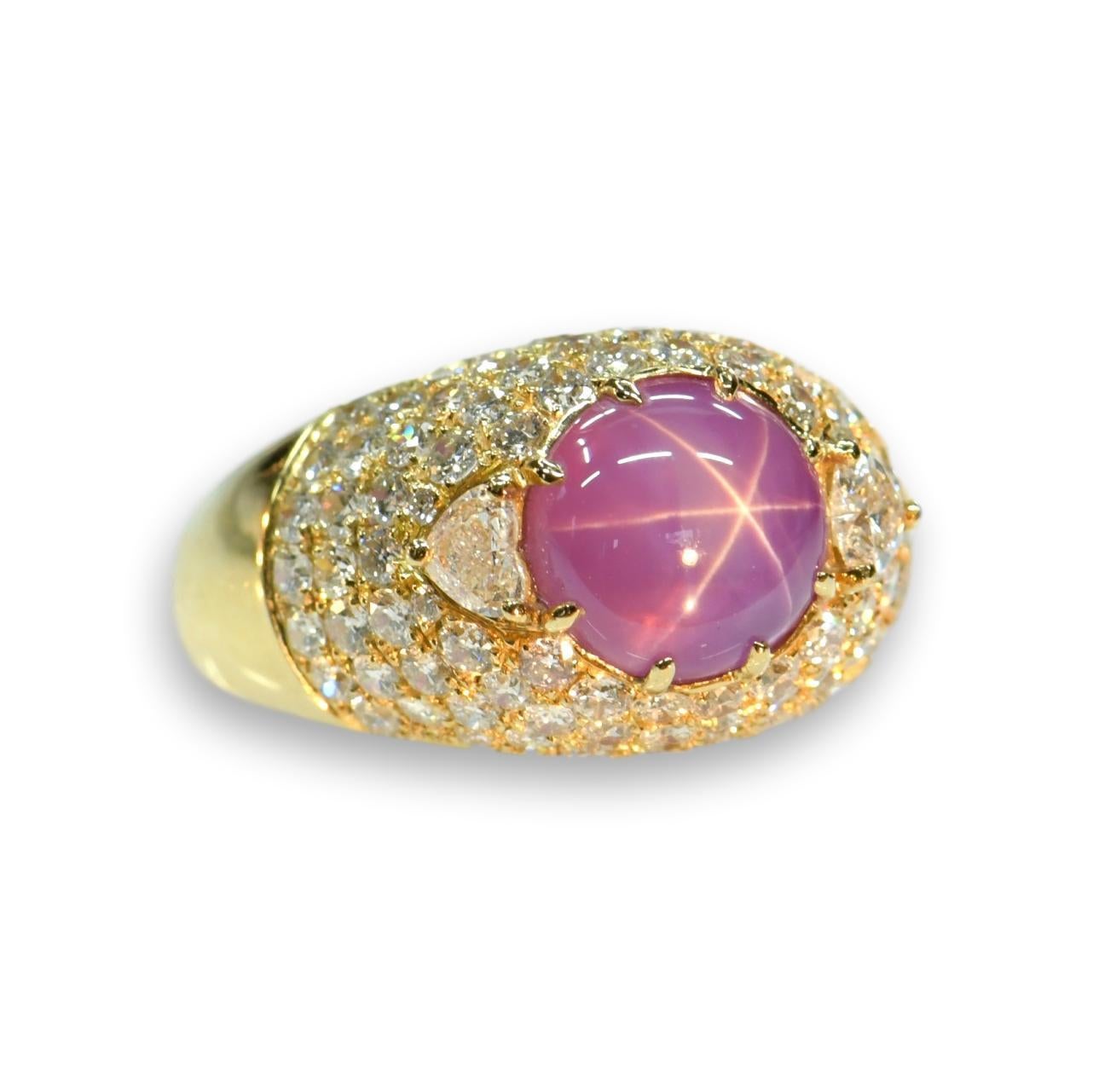 pink star sapphire rings