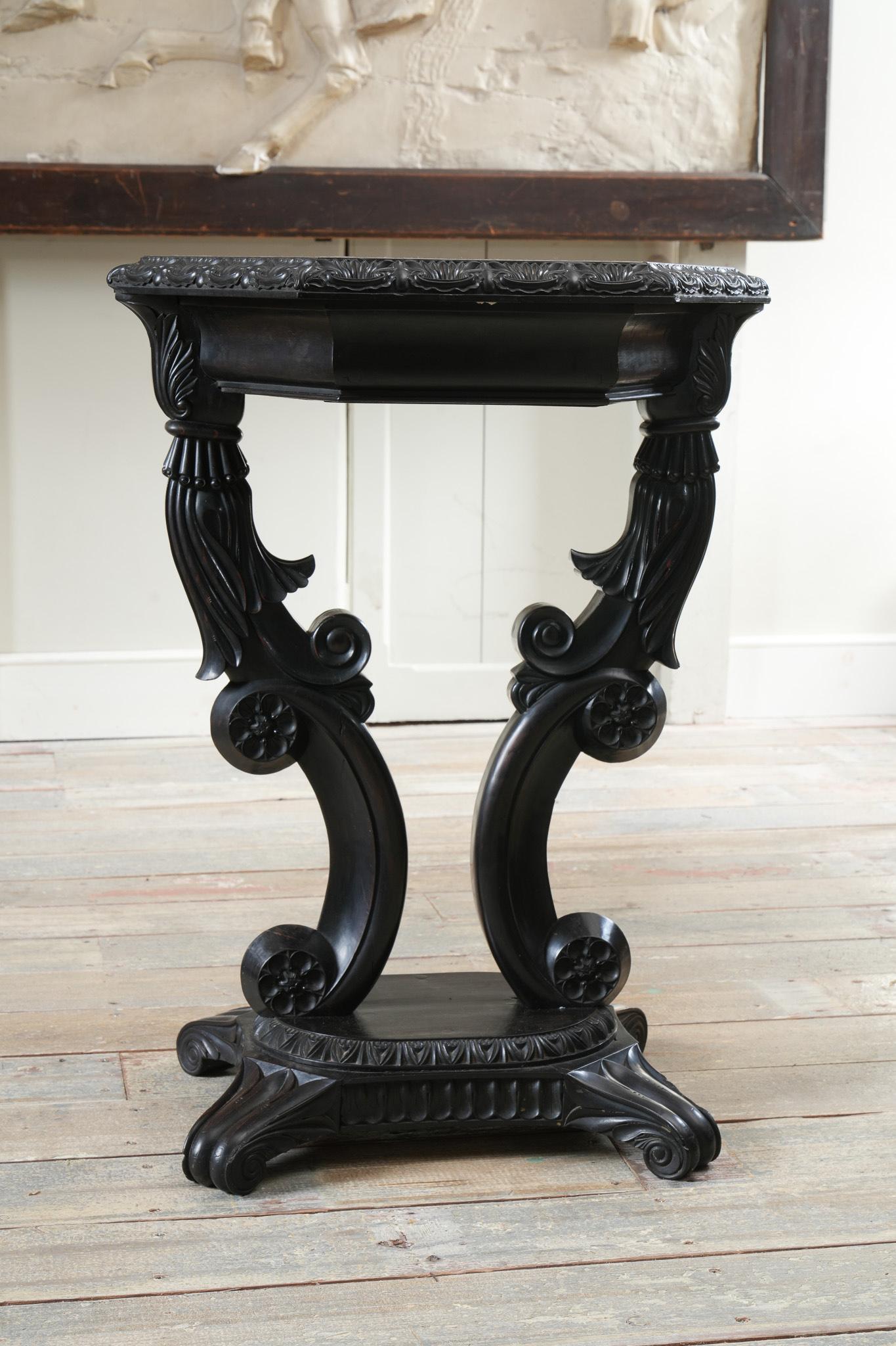 A Ceylonese Ebony & Specimen Wood Occasional Table For Sale 6