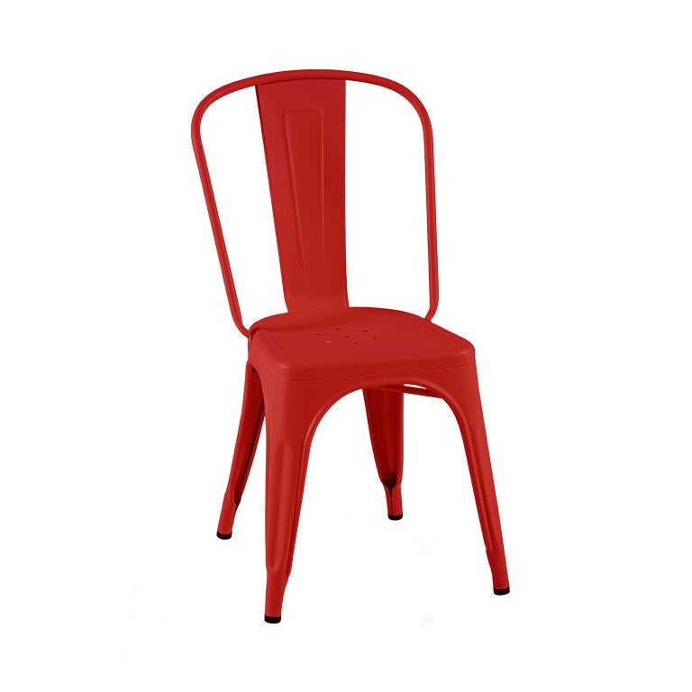 Modern A-Chair Indoor in Chilli Pepper by Xavier Pauchard & Tolix, US For Sale