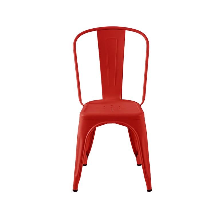 A-Chair Indoor in Chilli Pepper by Xavier Pauchard & Tolix, US For Sale