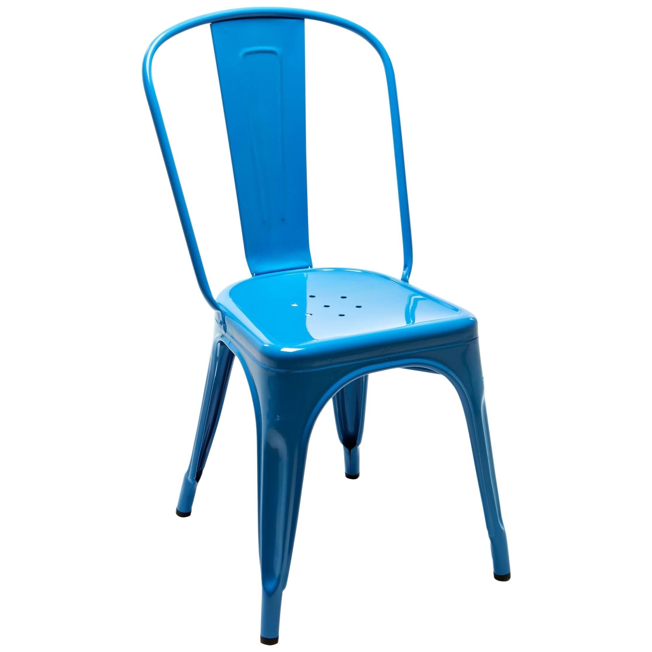 A-Chair in Glossy Sky Blue by Xavier Pauchard & Tolix For Sale