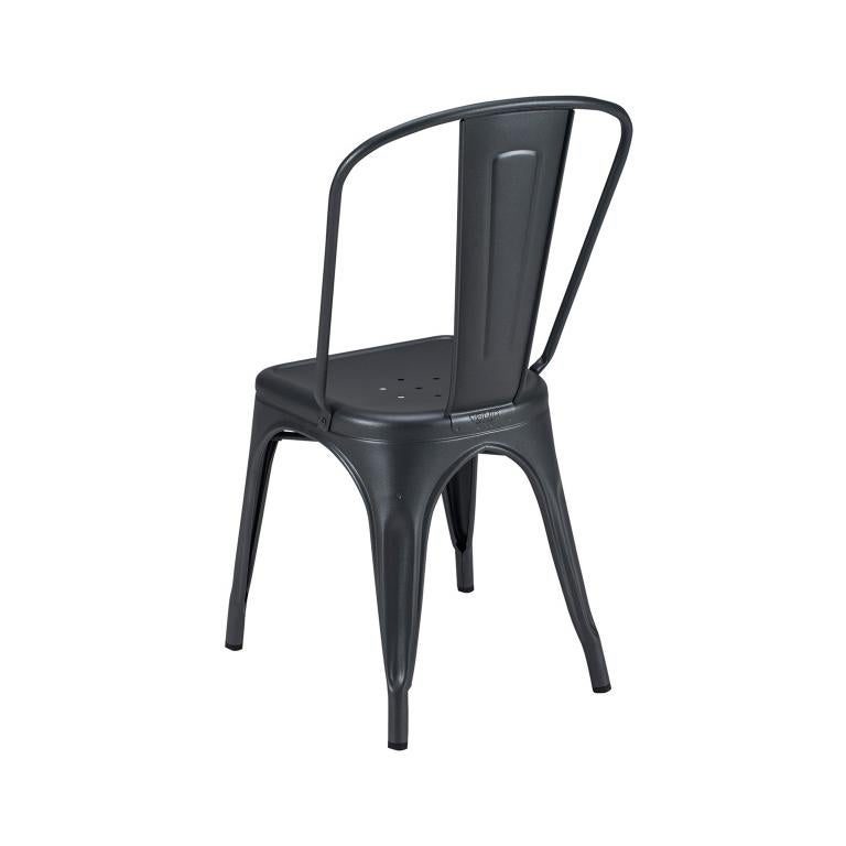 Modern A-Chair in Graphite by Xavier Pauchard & Tolix, US For Sale