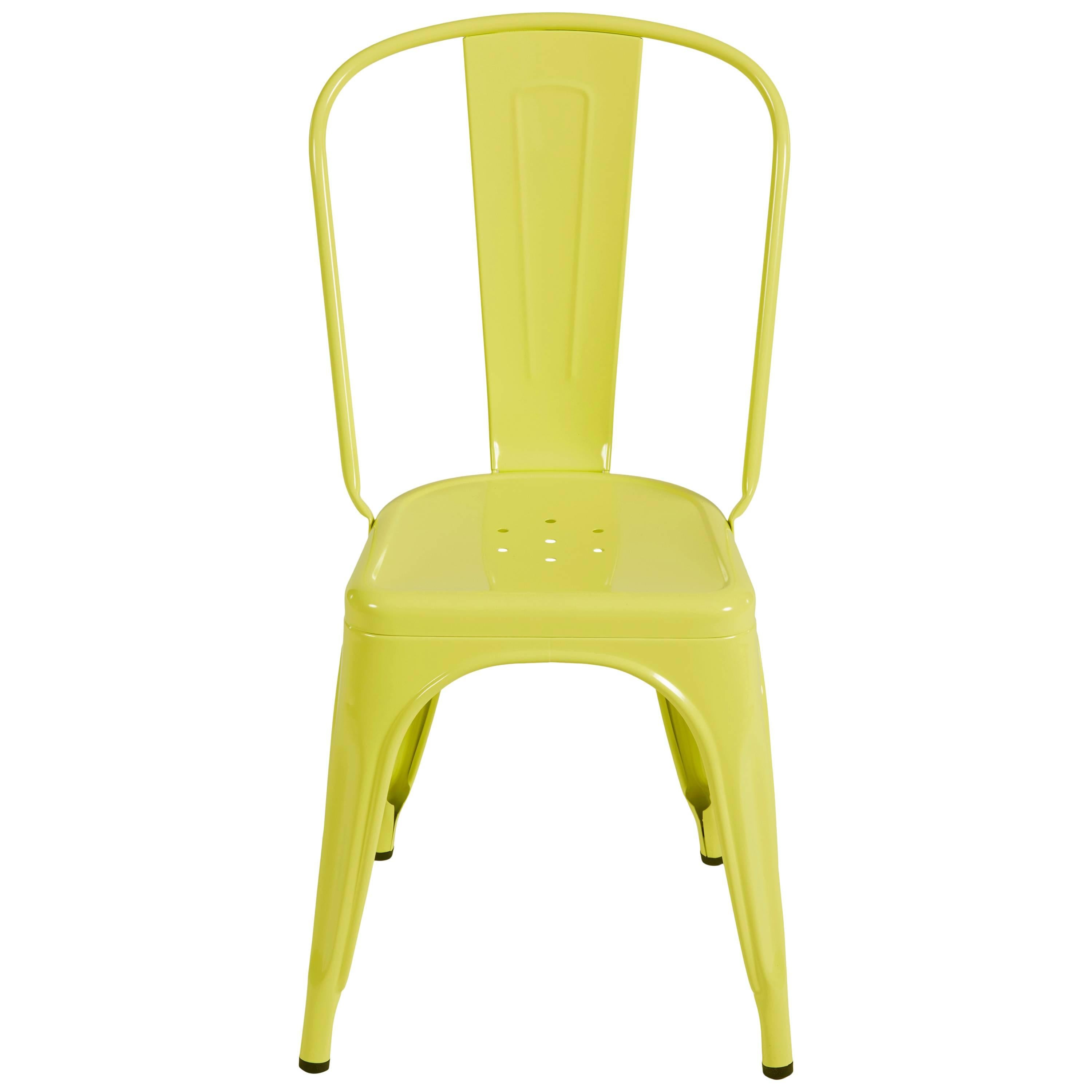 A-Chair in Pastel Yellow by Xavier Pauchard & Tolix For Sale