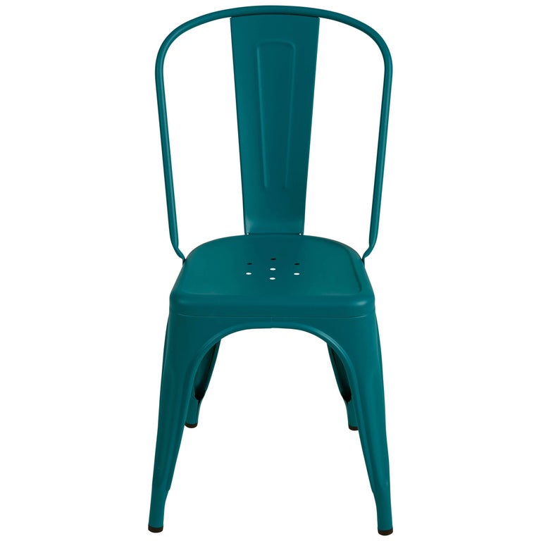 AChair in Teal by Xavier Pauchard and Tolix For Sale at 1stDibs
