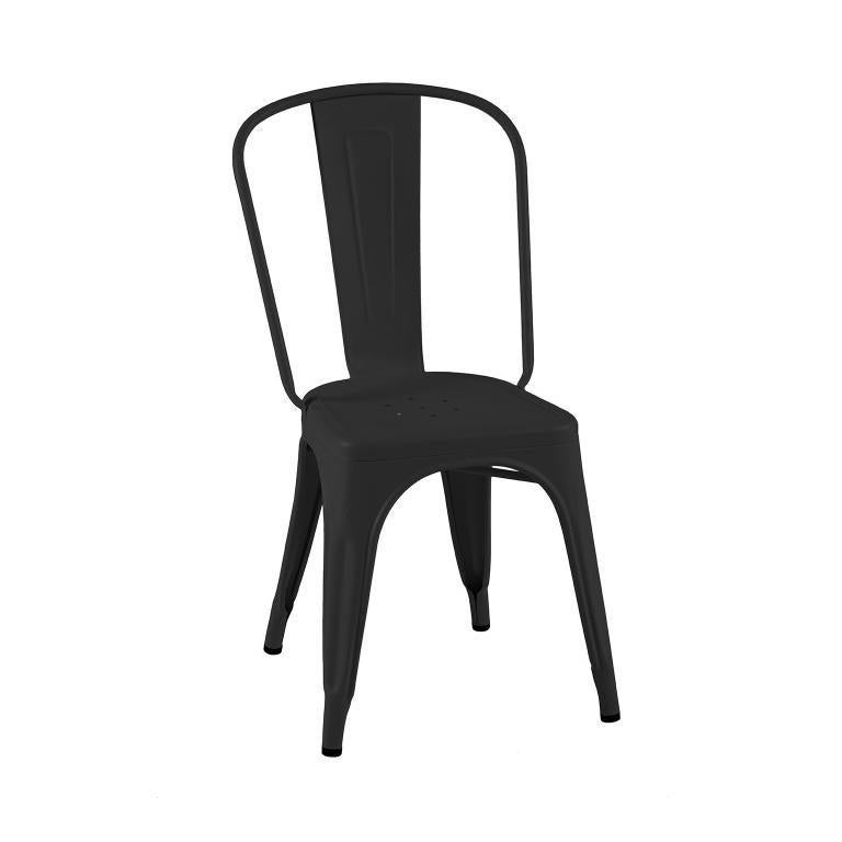 French A-Chair Indoor in Black by Xavier Pauchard & Tolix, US For Sale