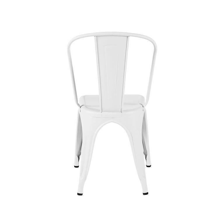 Ein-Stuhl für den Innenraum in Weiß von Xavier Pauchard und Tolix, US (Französisch) im Angebot