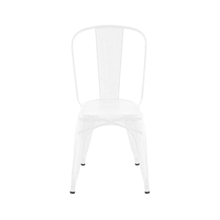 A-Chair Perforated Outdoor in White by Xavier Pauchard & Tolix, US For Sale