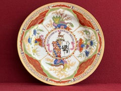 A Chamberlain Worcester 'Dragon in Compartments' plate c.1796