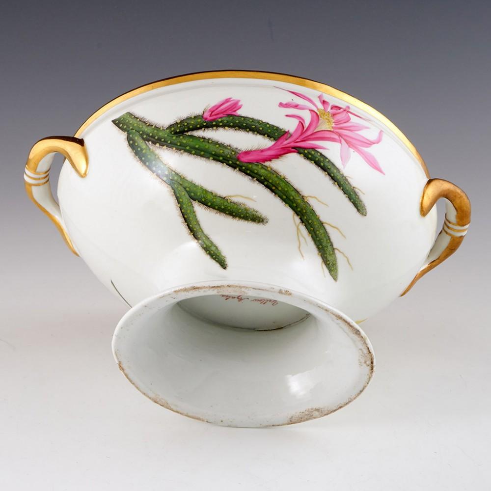 19th Century A Chamberlains Worcester Porcelain'Botanical' Sauce Tureen & Cover, circa 1805 For Sale