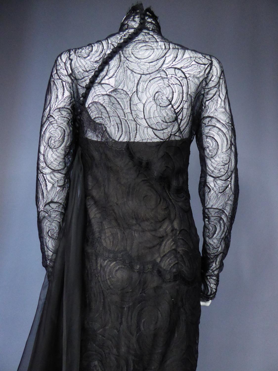 A Chanel Haute Couture Evening Dress by Karl Lagerfeld in Calais Lace Circa 1997 7