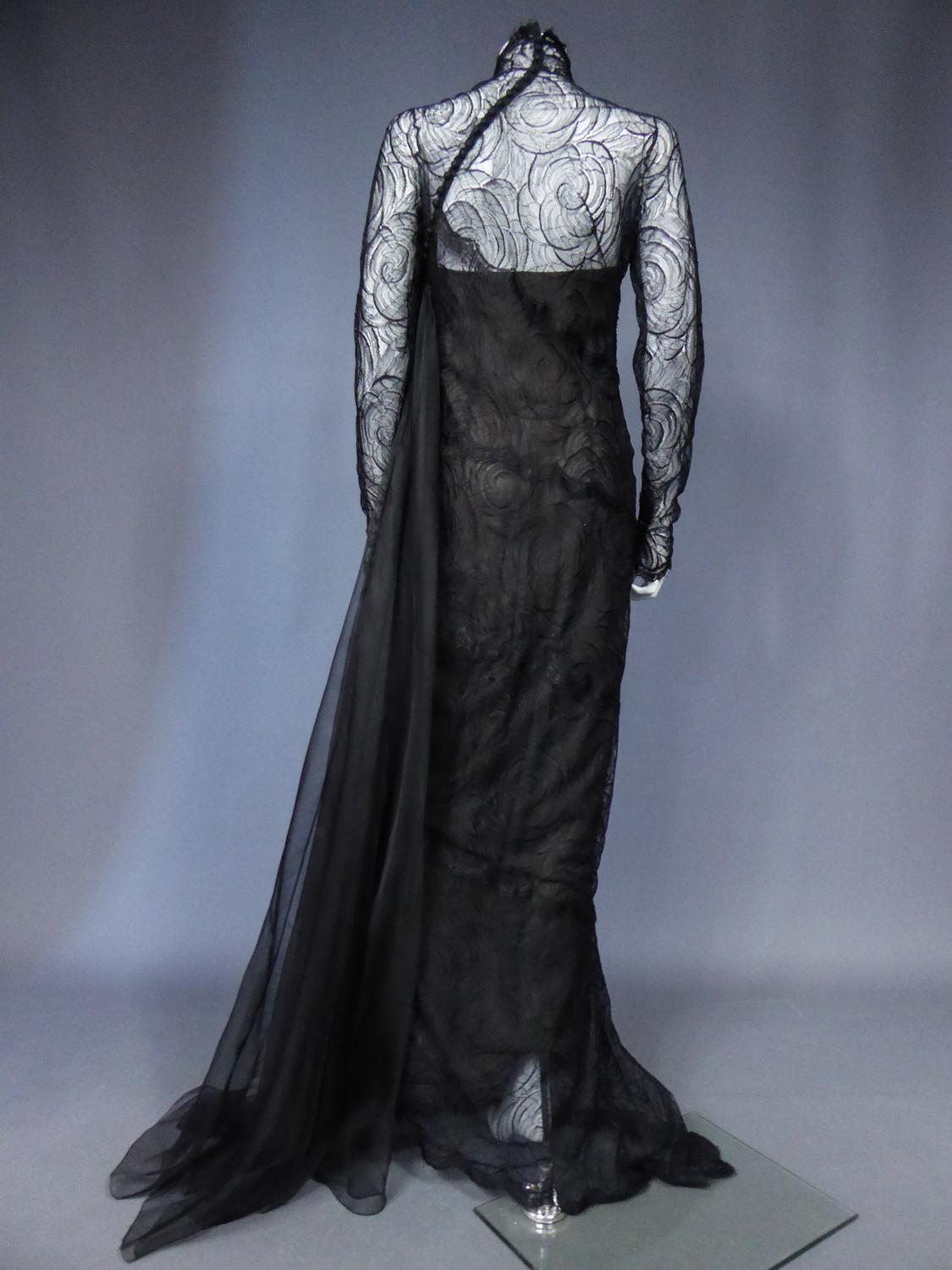 A Chanel Haute Couture Evening Dress by Karl Lagerfeld in Calais Lace Circa 1997 8