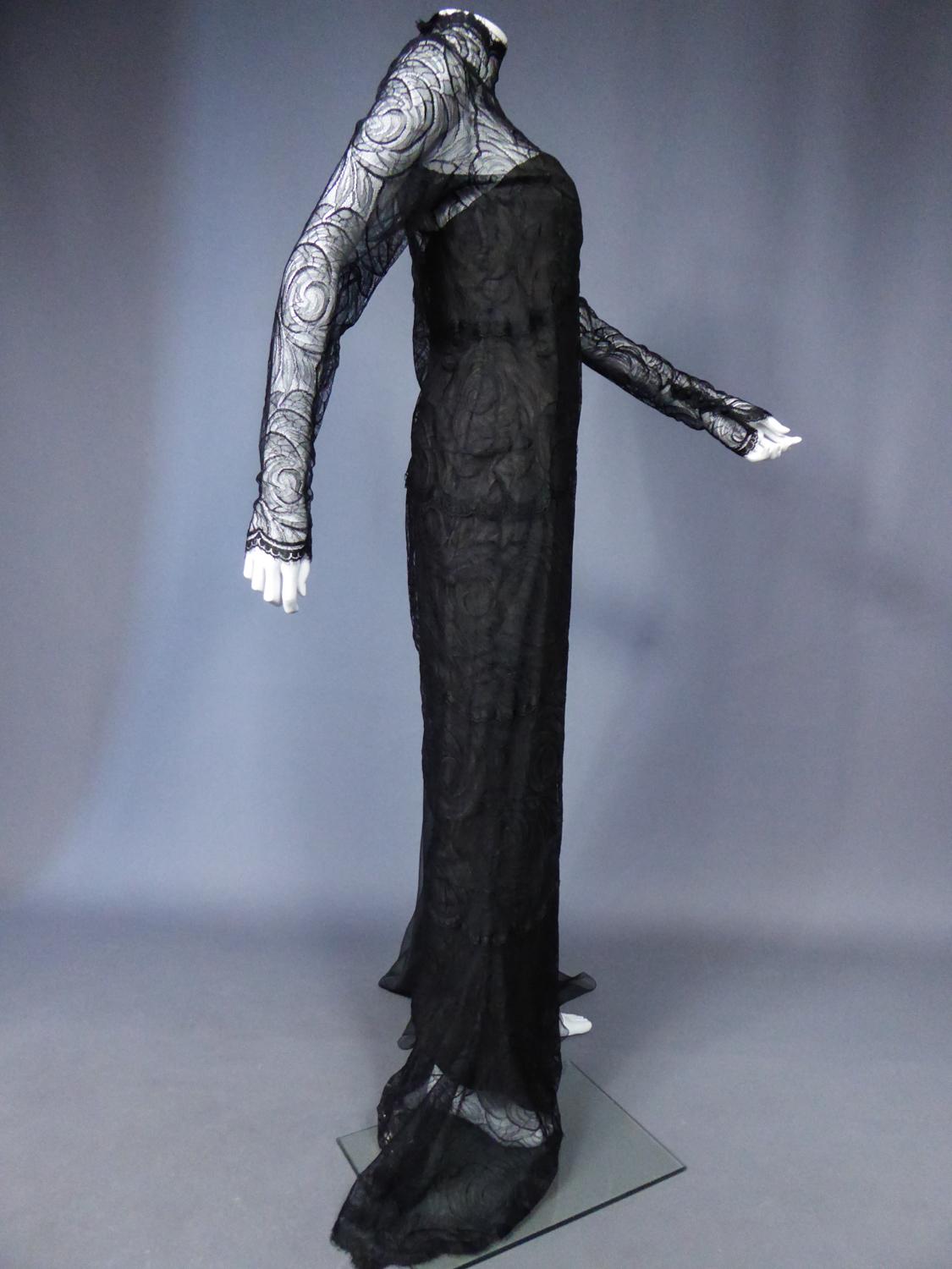 A Chanel Haute Couture Evening Dress by Karl Lagerfeld in Calais Lace Circa 1997 9